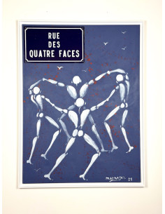 Toile Rue des quatre faces - Jérôme MESNAGER