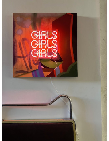 Toile Girls Girls Girls - John CRASH Matos