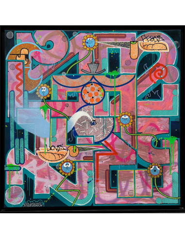 "Peace & Love" canvas - SMOLE