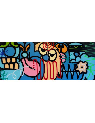 "Graffiti" 2023 canvases diptych - SMOLE