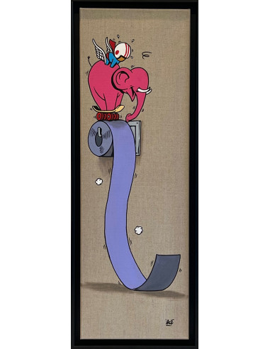 Toile "Un éléphant ça trompe" - JACE