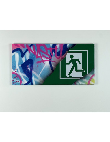 Subway sign "artiste en cavale" - NASTY
