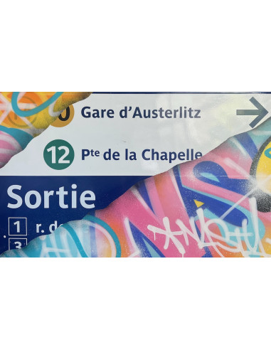 Subway sign "Austerlitz" - NASTY